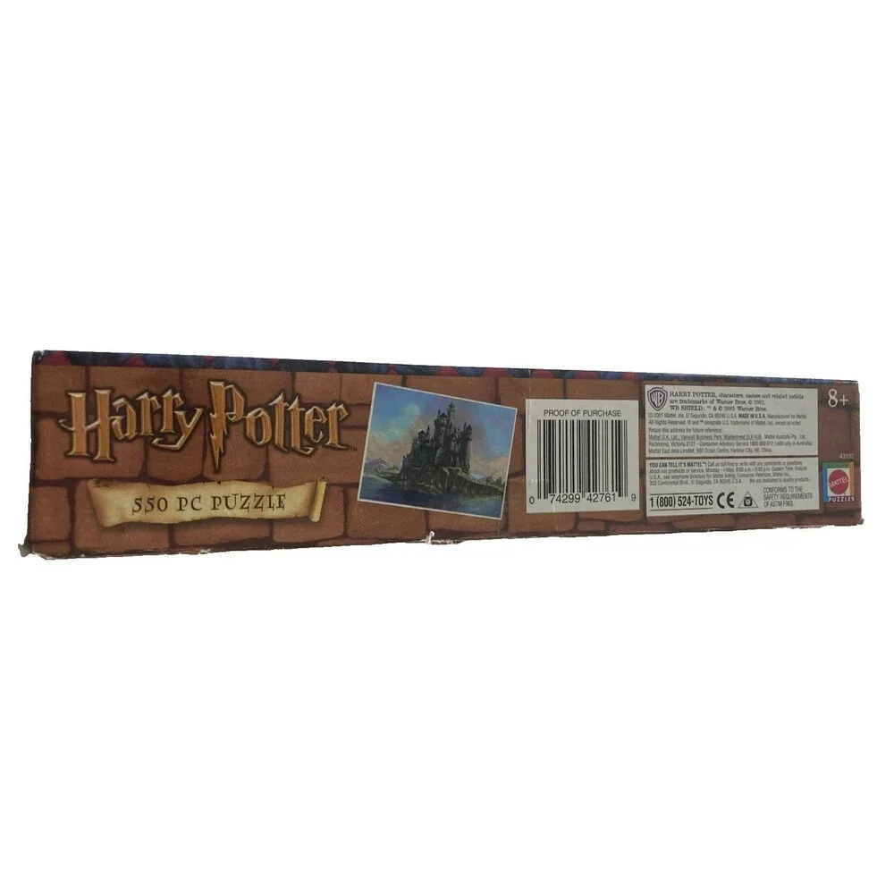 Vintage 2001 Harry Potter Hogwarts Castle 550 piece Jigsaw Puzzle